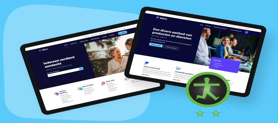 Schwellenfreies Markenzeichen für die Care and Business-Website von iWink