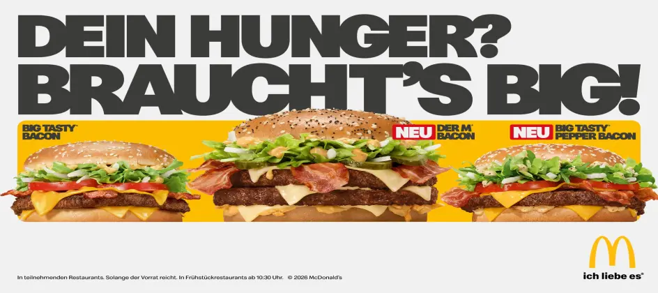 Scholz & Friends entwickelt Burgerkampagne für McDonald’s